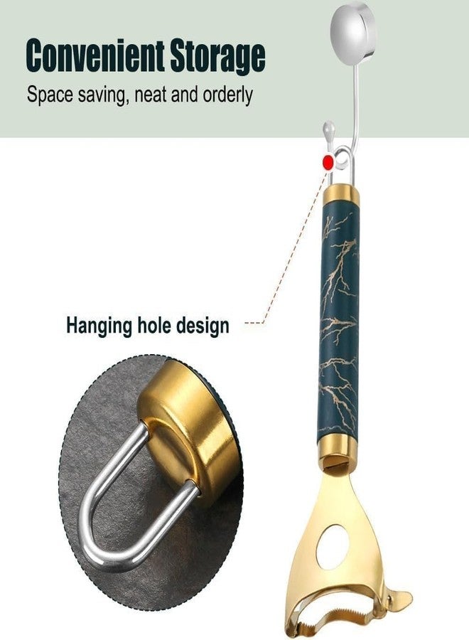 Aperions Gold Corn Peeler | Stainless Steel Corn Kernel Remover |Makai Quick & Easy Handheld Corn Cutter | Durable & Sharp Cob Stripper | Kitchen Essential for Effortless Corn Peeling - Image 4